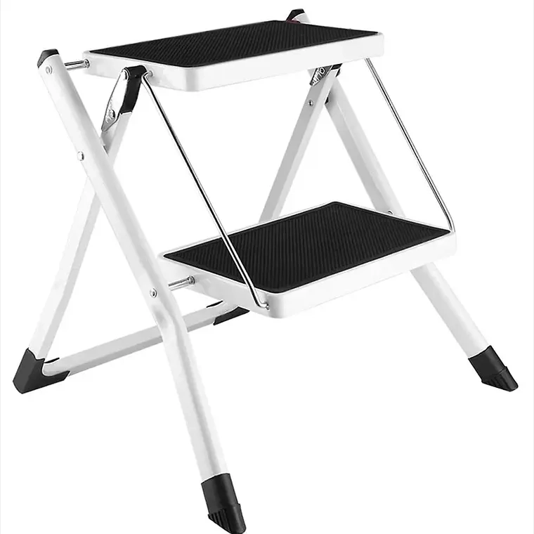ESCALERA MULTIUSO PLEGABLE 2 PELDAÑOS ULTRA COMPACTA - 1