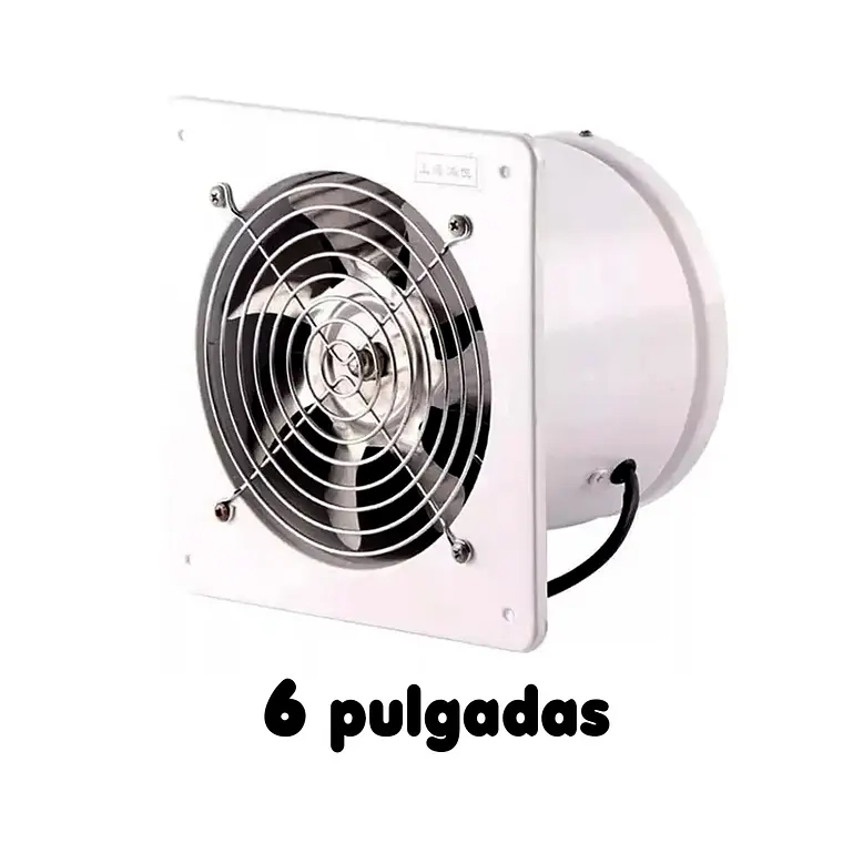 EXTRACTOR DE AIRE METALICO INDUSTRIAL 6 PULGADAS 15CM 40W - 1