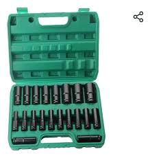 JUEGO DADOS LARGOS DE IMPACTO 8 - 32MM 20 PIEZAS - 1