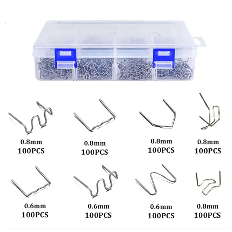 KIT DE GRAPAS PARA SOLDADORA REPARACION DE PLASTICOS 800 PCS - 1