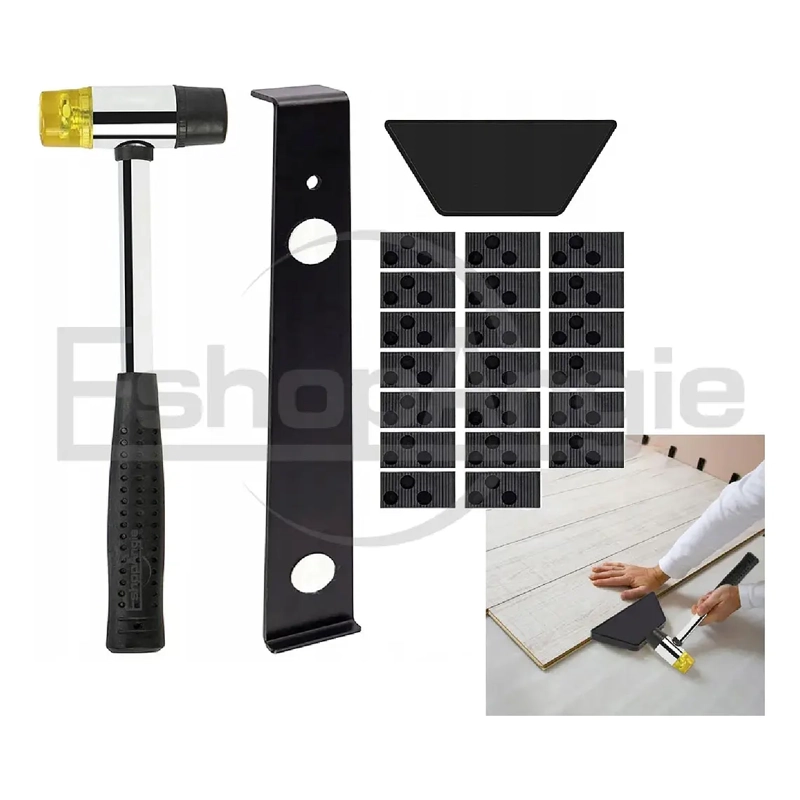 KIT INSTALACION PISO FLOTANTE PROFESIONAL CON MARTILLO GOMA - 1