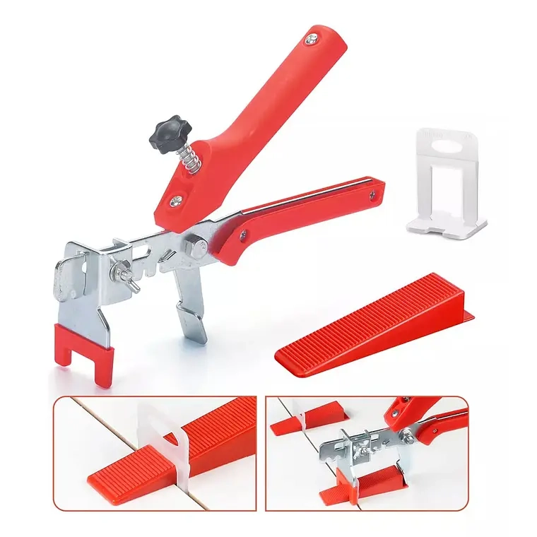 KIT NIVELADORES DE CERAMICO PISO 100 CUÑAS + CLIPS + ALICATE - 1