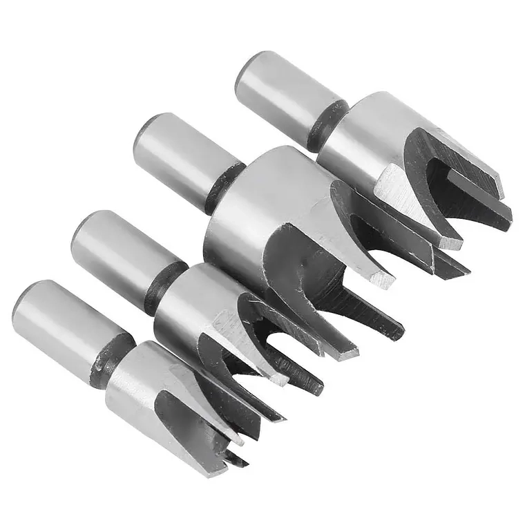 SET 4 BROCAS CORTADORAS DE TAPON O TARUGO PARA MADERA - 1