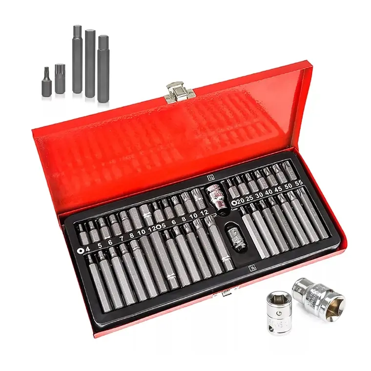 SET KIT JUEGO PUNTAS CORTO LARGO TORX ALLEN 40 PIEZAS - 1