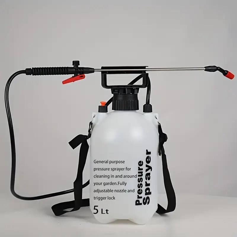FUMIGADOR PULVERIZADOR ROCIADOR 5 LITROS BOMBA MANUAL - 1