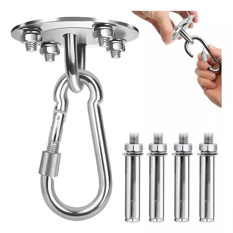 GANCHOS DE TECHO DE SUSPENSION ALTA CALIDAD PARA YOGA HAMACA - 1