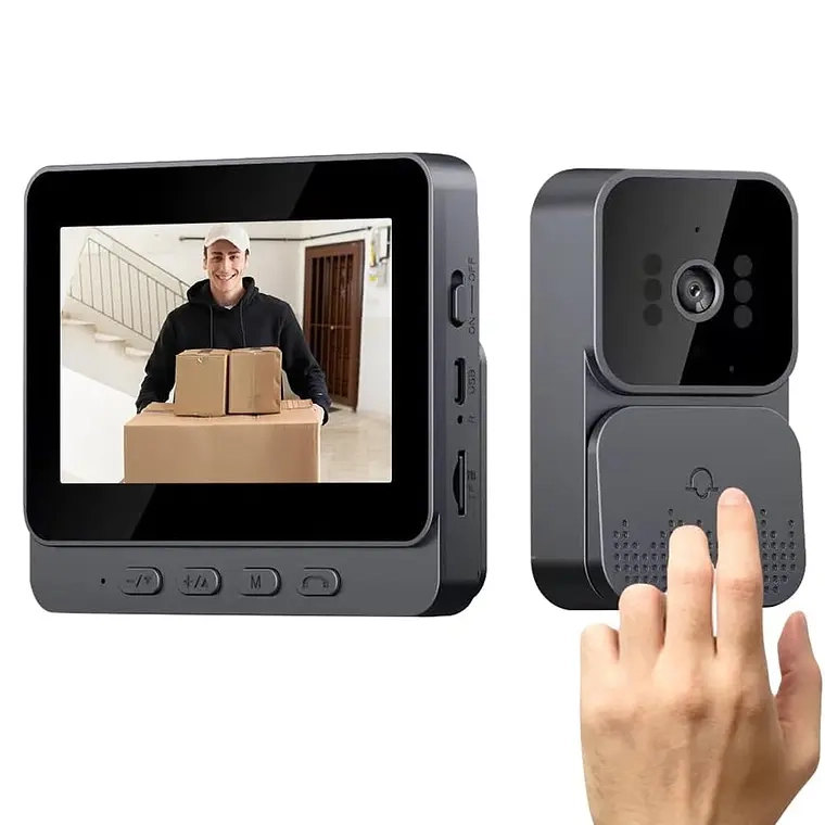 CITOFONO TIMBRE CAMARA INALAMBRICO CON PANTALLA 4.3 LCD - 1