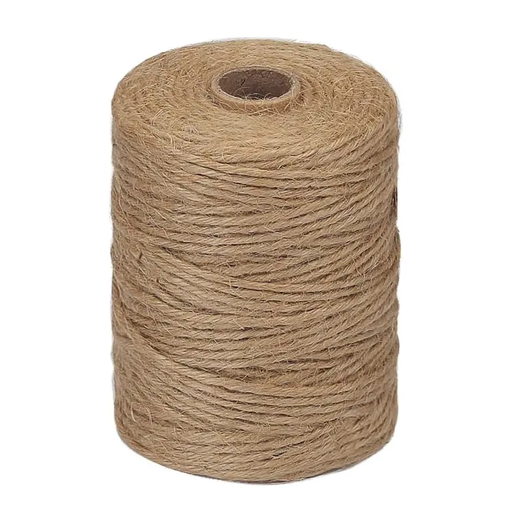 CUERDA CAÑAMO YUTE 200 MTS 3 MM SOGA DECORACION ARTESANIAS - 1