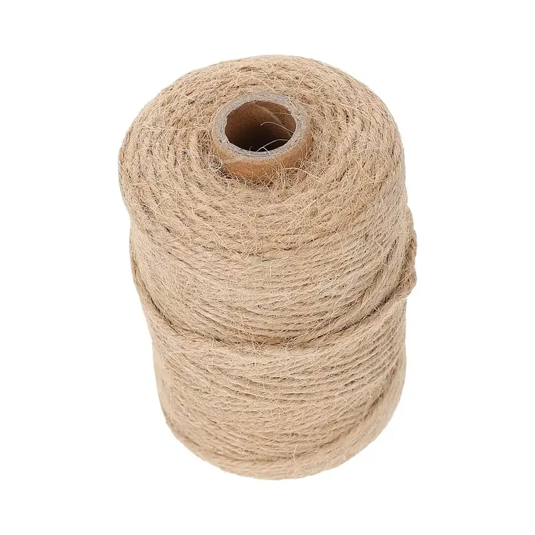 CUERDA CAÑAMO YUTE 300 MTS 3 MM SOGA DECORACION ARTESANIAS - 1