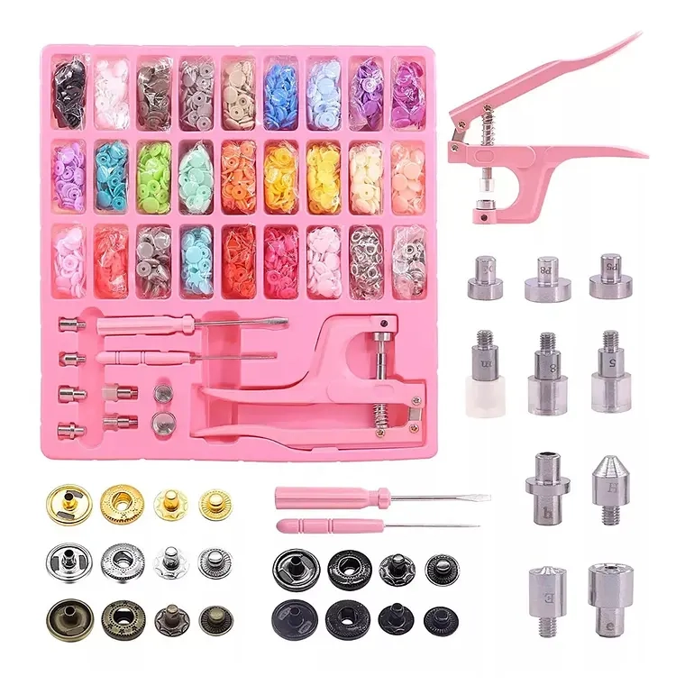 PINZA KAM BOTON PRESION BROCHE 24 COLORES 300 CONJUNTOS - 1