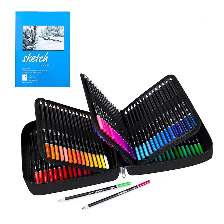 SET 120 LAPICES DE COLORES ARTE PROFESIONAL SKETCH ESTUCHE - 1
