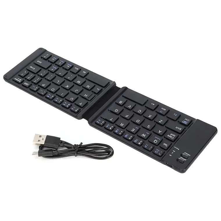 MINI TECLADO INALAMBRICO PLEGABLE PORTATIL BLUETOOTH (NEGRO) - 1