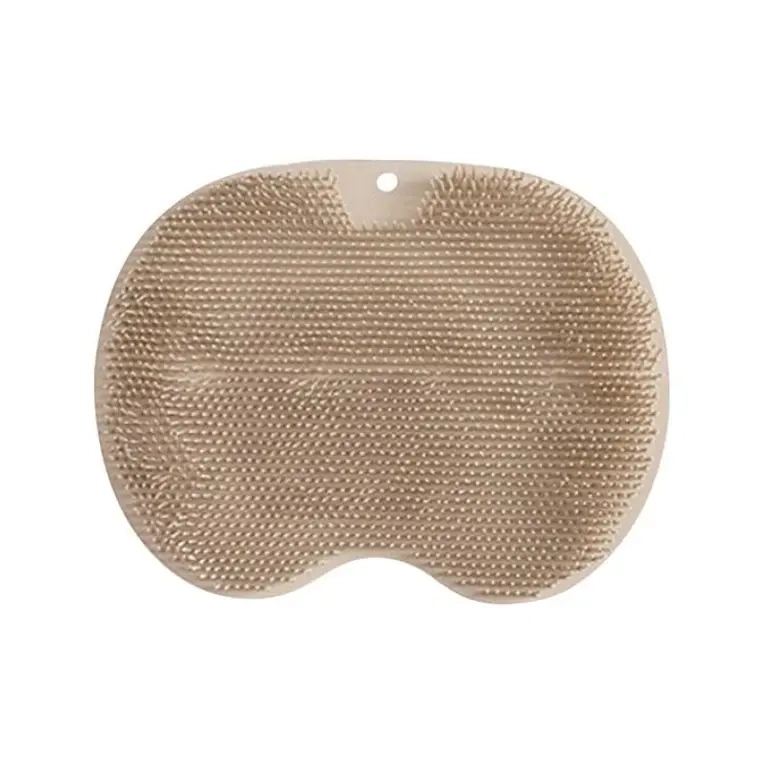 ALFOMBRA DE DUCHA MASAJEADOR FLEXIBLE PARA ESPALDA Y PIES (CAQUI) - 1