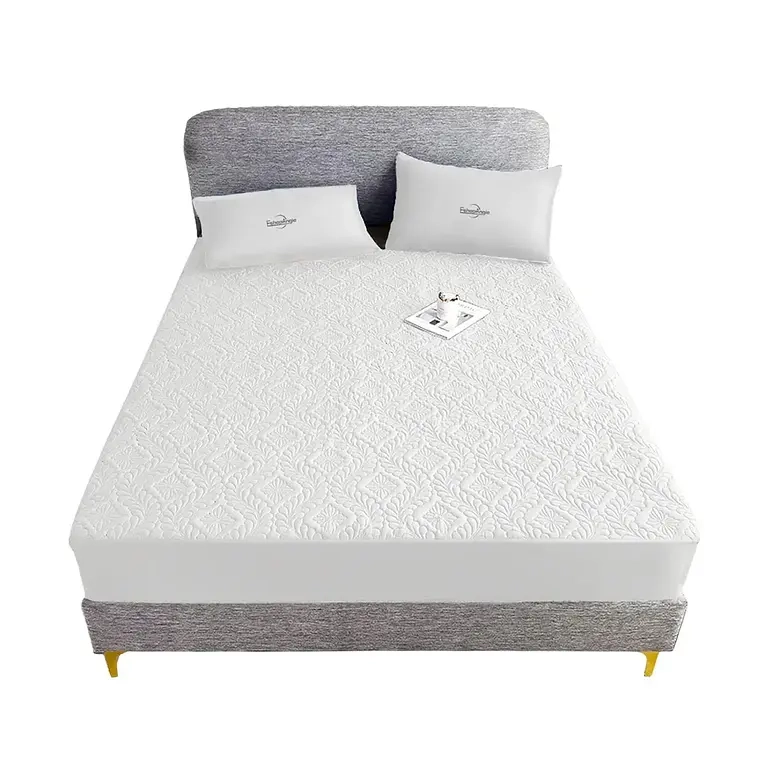CUBRE COLCHON 2 PLAZAS PROTECTOR DE MANCHA IMPERMEABLE (BLANCO) - 1