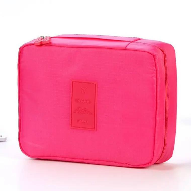 Neceser Organizador Cosmetiquero Bolsa Viaje Travel (Rosado) - 1