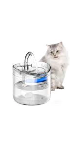 FUENTE PARA GATO BEBEDERO PARA MASCOTA ACRILICO TRANSPARENTE - 1