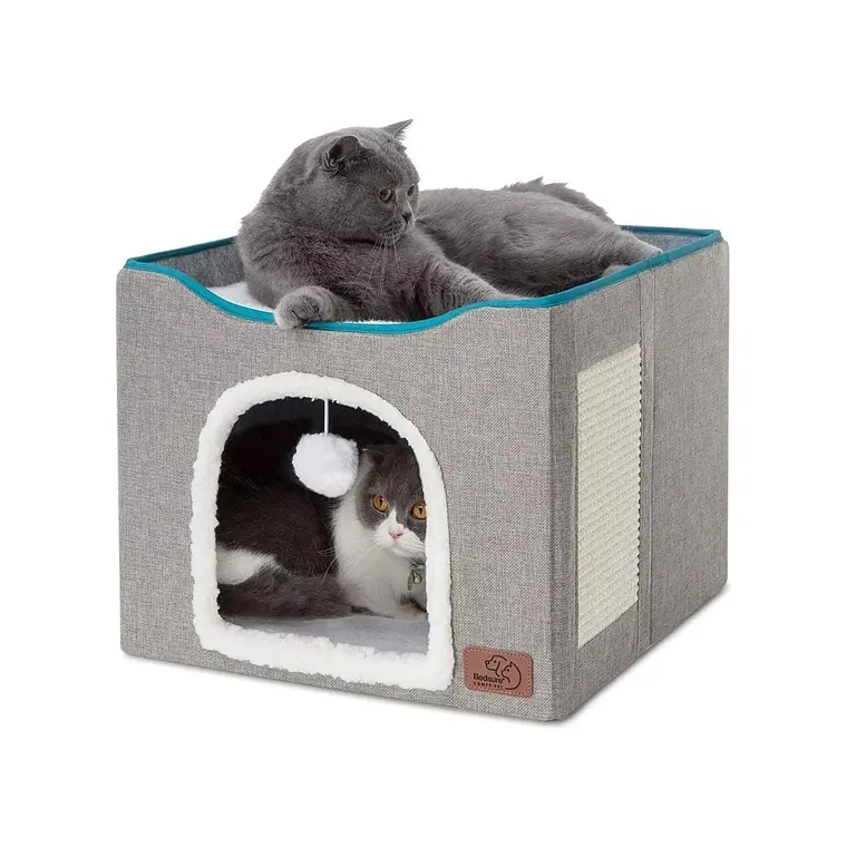 CAMA CASA IGLU PARA MASCOTAS GATO Y PERRO PEQUEÑO - 1