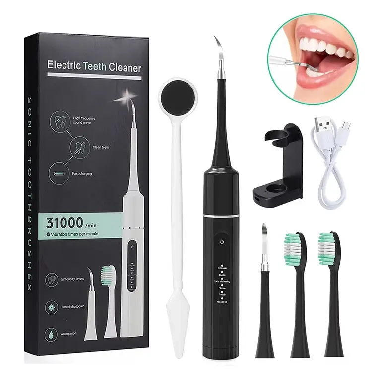 KIT CEPILLO LIMPIADOR DENTAL ELE CTRICO ULTRASONICO REMOVEDOR - 1