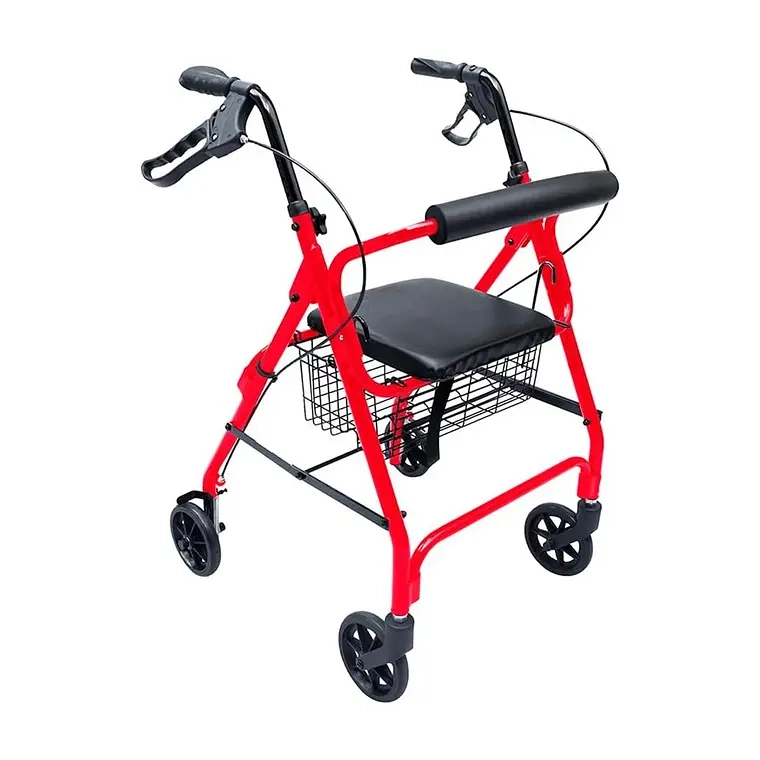 ANDADOR ADULTO ORTOPE DICO PLEGABLE C/RUEDAS FRENOS ASIENTO - 1