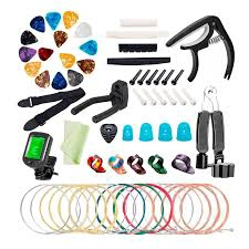KIT 65 PCS HERRAMIENTAS DE REPARACION PARA GUITARRA ACUSTICA - 1