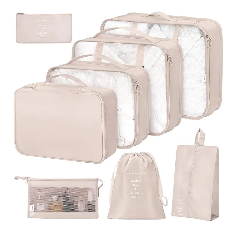 BOLSAS DE VIAJE 8 EN 1 BOLSAS ORGANIZADORAS DE VIAJE MALETA - 1