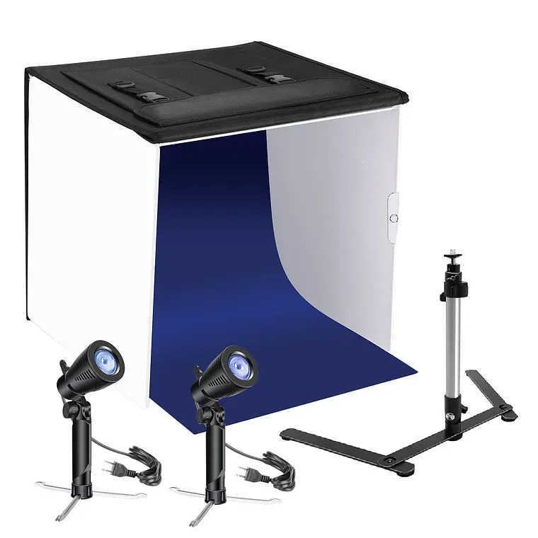 SET ESTUDIO FOTOGRAFICO PROFESIONAL PORTATIL CON ACCESORIOS - 1