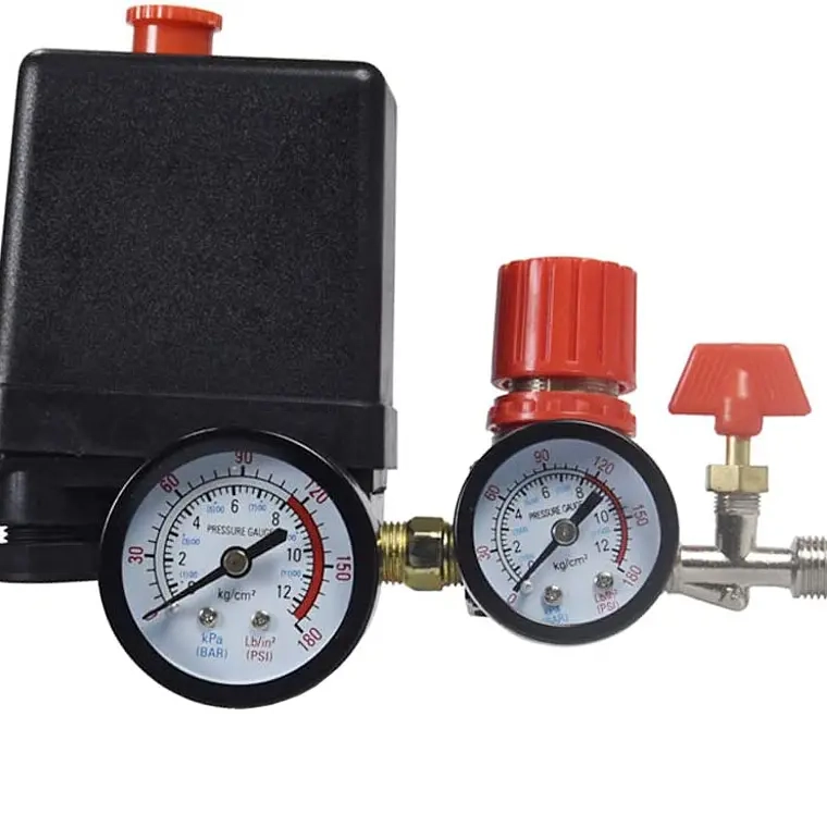 COMPRESOR AIRE VALVULA PRESION 180PSI INTERRUPTOR REGULADOR - 1