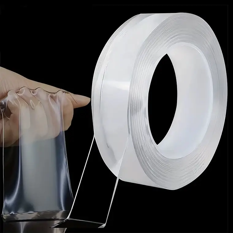 CINTA DOBLE CONTACTO FAZ HUINCHA ADHESIVA REUTILIZABLE 5MTS - 1