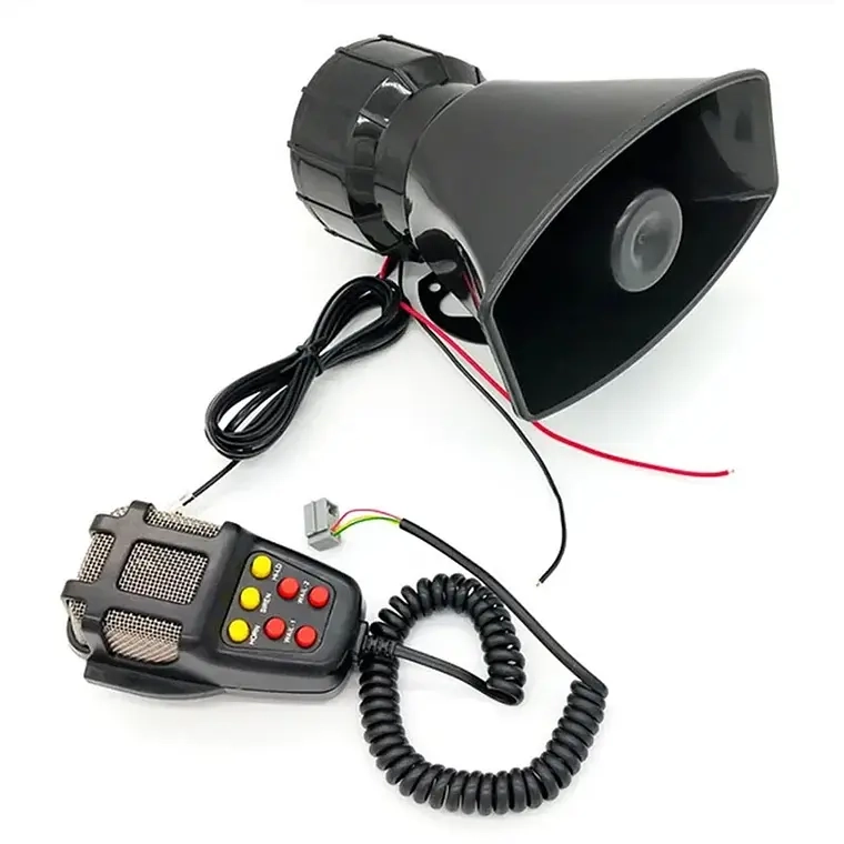 MEGAFONO BOCINA POLICIAL SIRENA CARABINERO 100W 12V - 1