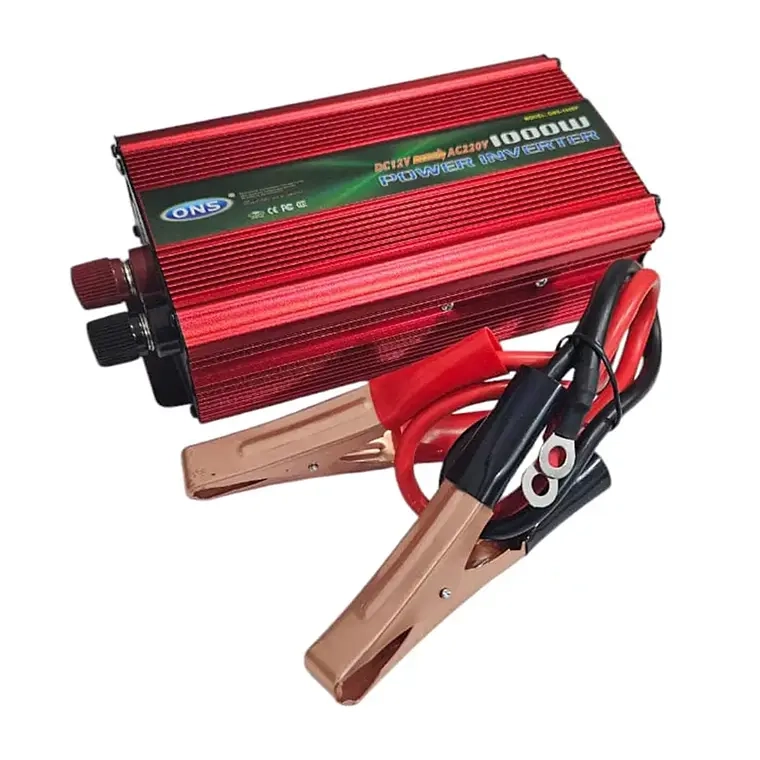 INVERSOR DE CORRIENTE DEL COCHE 1000W 12V A 220V CONVERTIDOR - 1