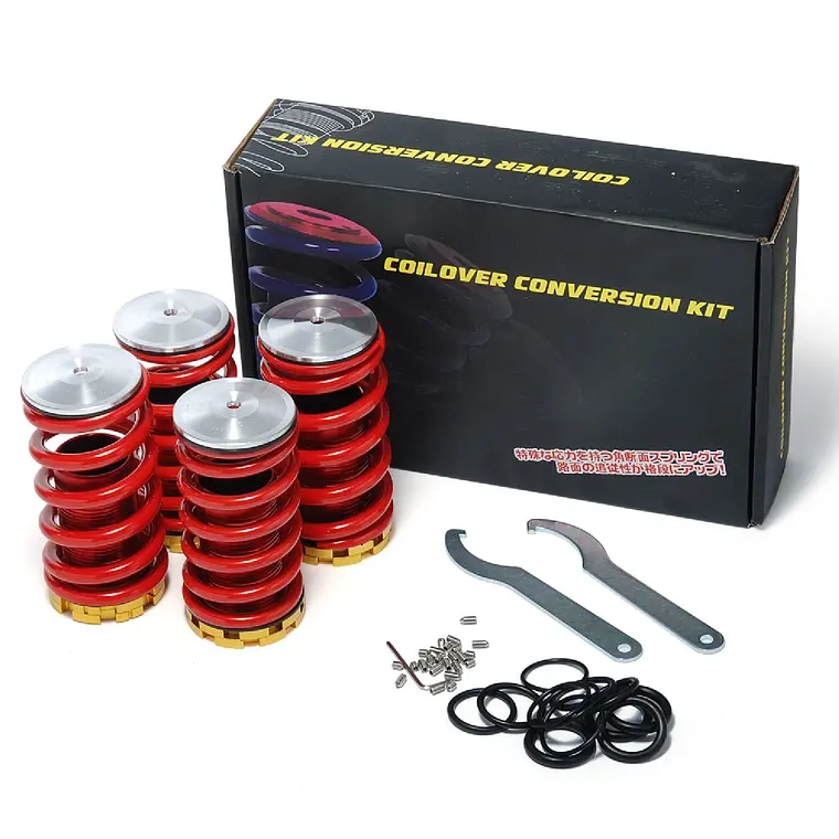 KIT COILOVER UNIVERSAL SUSPENSION REGULABLE AUTO 4 UNIDADES - 1
