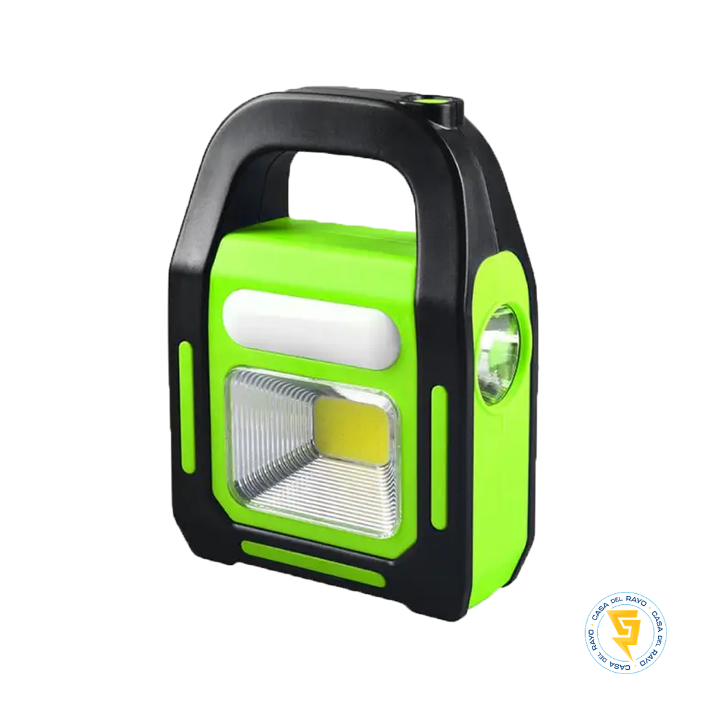 LINTERNA SOLAR  LED RECARGABLE USB/SOLAR - 1