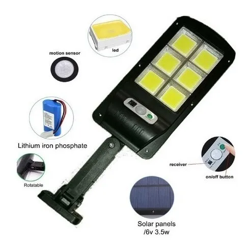FOCO LED CON PANEL SOLAR INTEGRADO - 1