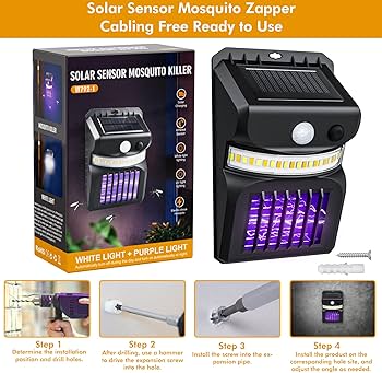 LAMPARA SOLAR MATA MOSQUITOS UV - 1