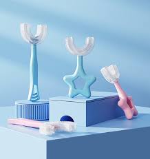 CEPILLO DE DIENTES INFANTIL EN FORMA DE U (SILICONA) - 1