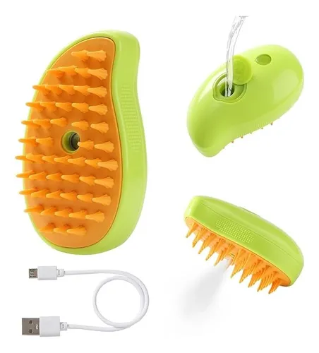 CEPILLO MASAJEADOR PARA GATOS CON CARGA USB - 1