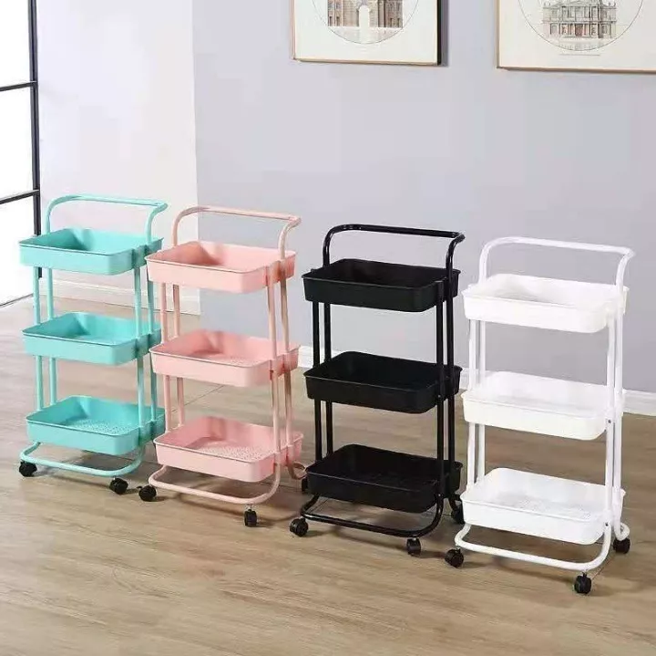 CARRITO ORGANIZADOR DE METAL CON RUEDAS - 1