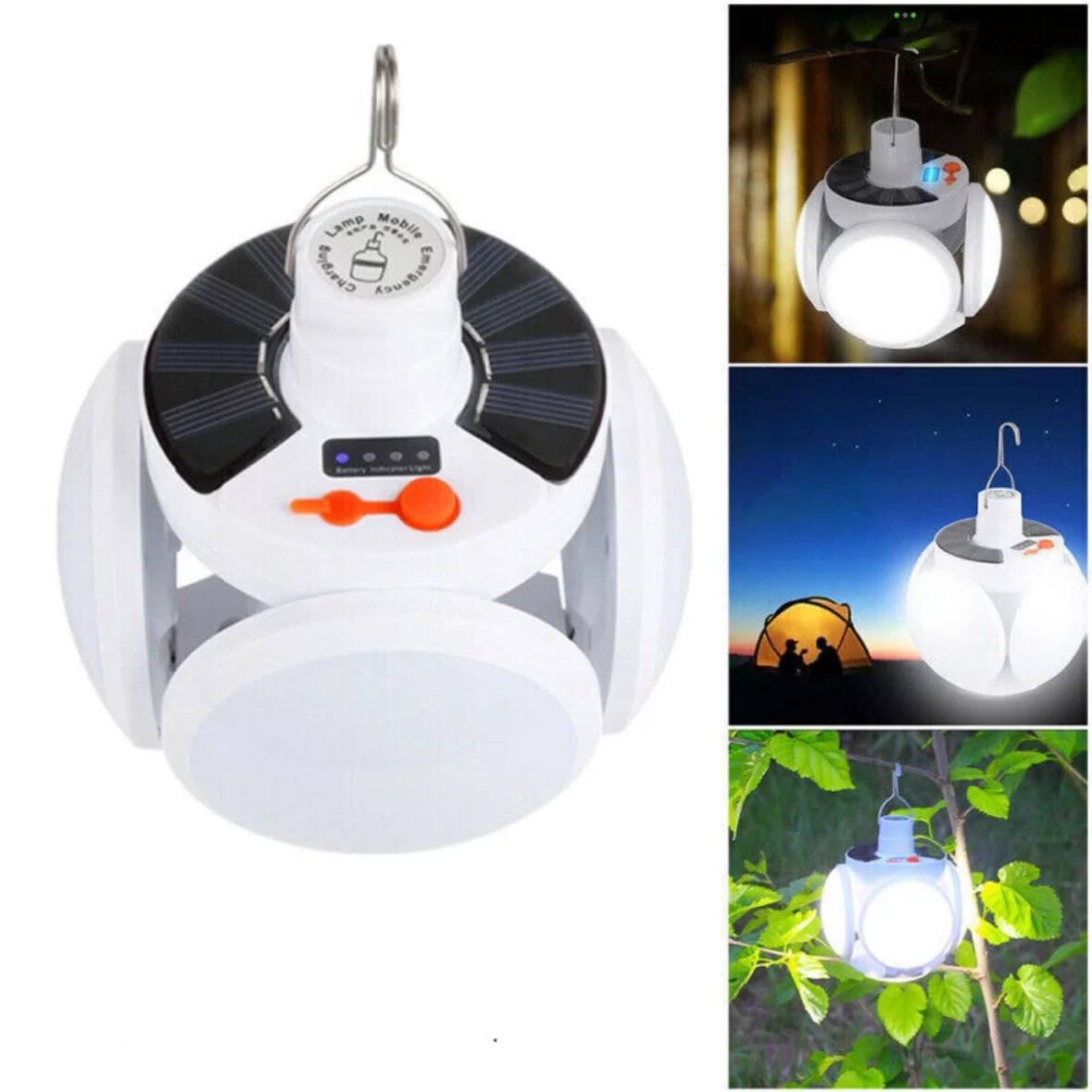 PELOTAS LED SOLARES RECARGABLES (GUIRNALDA) - 1