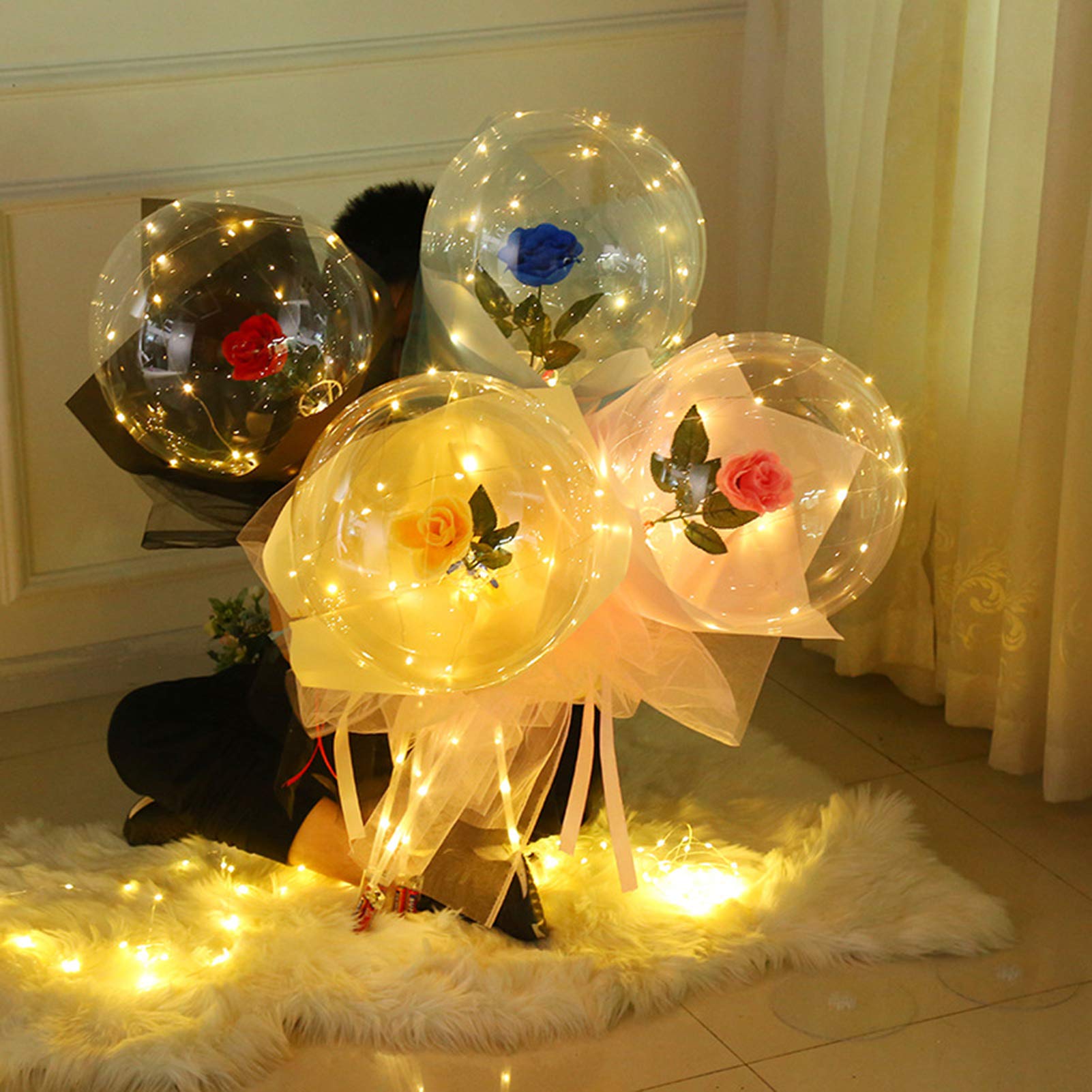 GLOBO DECORATIVO CON ILUMINACION LED - 1