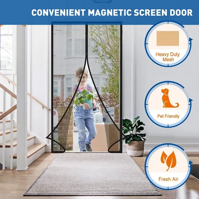 MALLA MOSQUITERA PARA PUERTA (MAGNE TICA) - 1