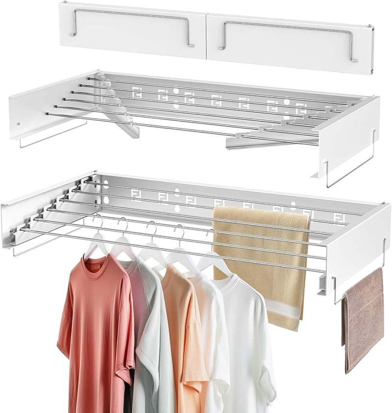 TENDEDERO DE ROPA PLEGABLE PARA PARED - 1
