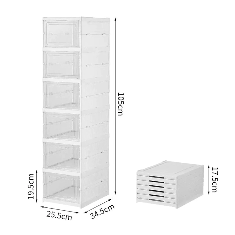 CAJA ORGANIZADORA DE ZAPATOS APILABLE - 1
