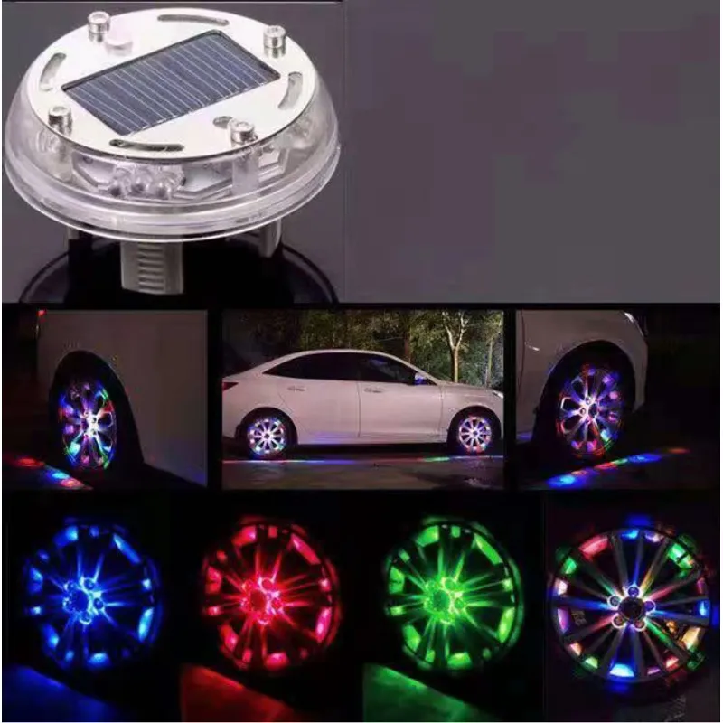 LUZ LED SOLAR DECORATIVA PARA RUEDAS DE AUTO - 1