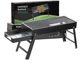 PARRILLA A CARBON PLEGABLE 60X22CM AS853 PLEGABLE, PORTATIL - 1
