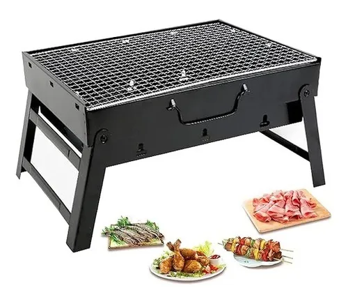 PARRILLA A CARBON PORTATIL MEDIANA 43X29CM AS571-2/ 88150 METAL - 1