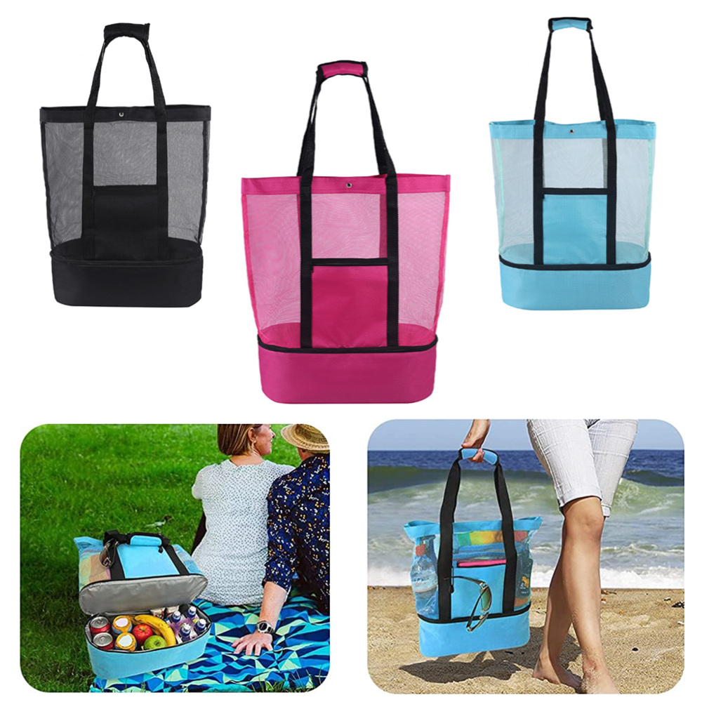 BOLSA TERMICA IMPERMEABLE PLAYA O PICNIC AS687 COLORES SURTIDOS - 1