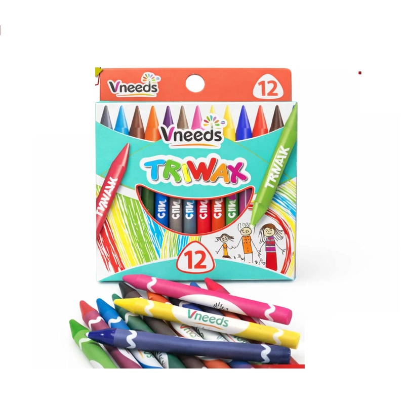 LAPICES DE CERA CORTO - 12PZ CD-2322 - 1