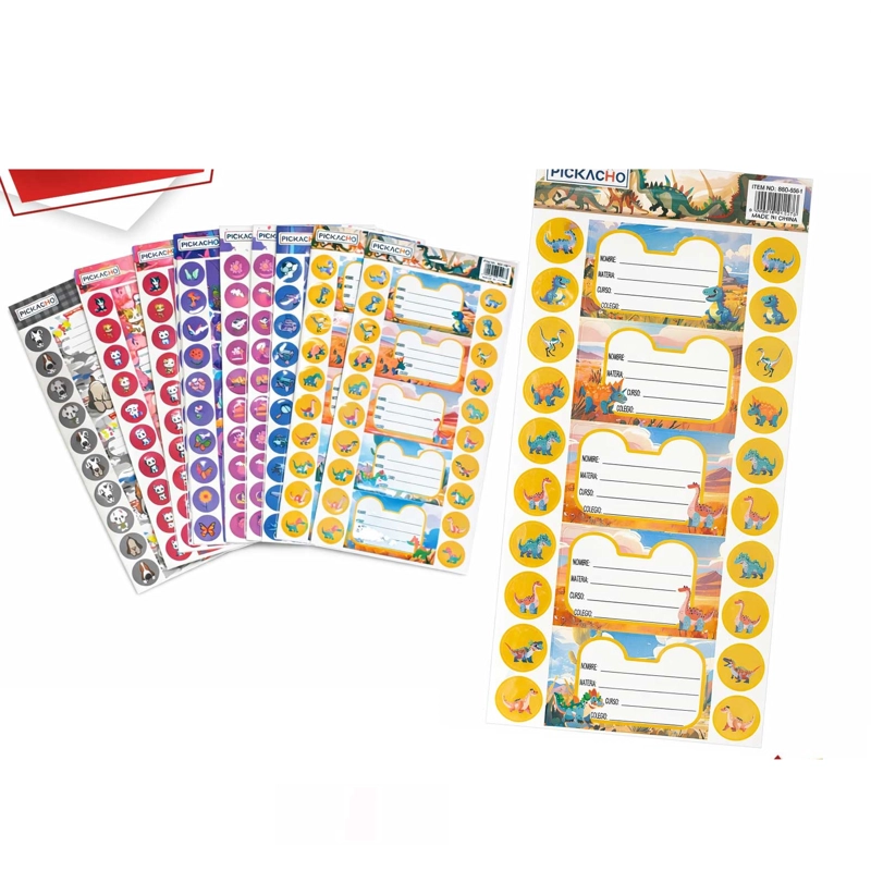 ETIQUETA ESCOLAR 6 PIEZAS/ 30STICKERS 520-1 30 ETIQUETAS - 1