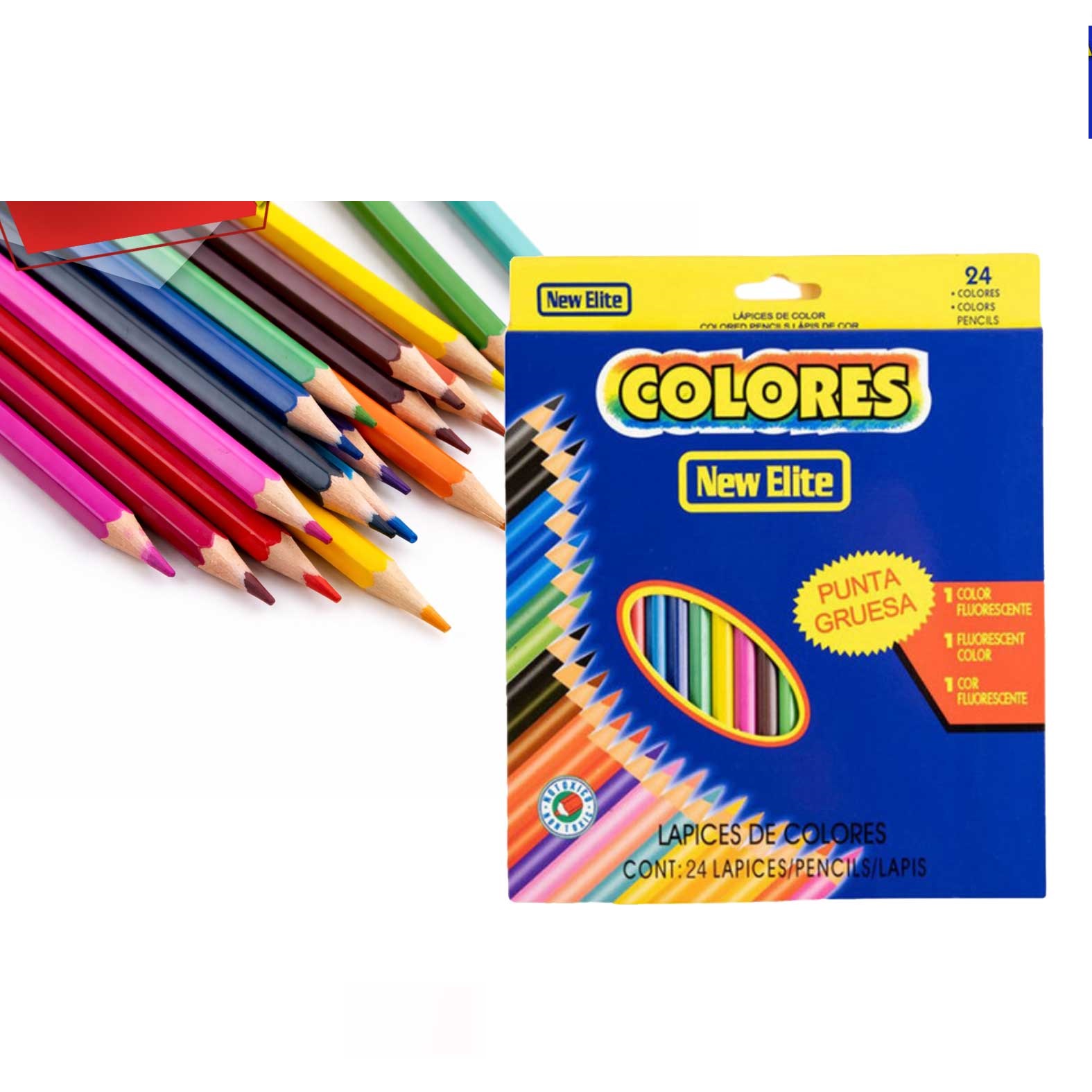 LAPICES DE COLORES 24PZ NEW ELITE 7240 - 1