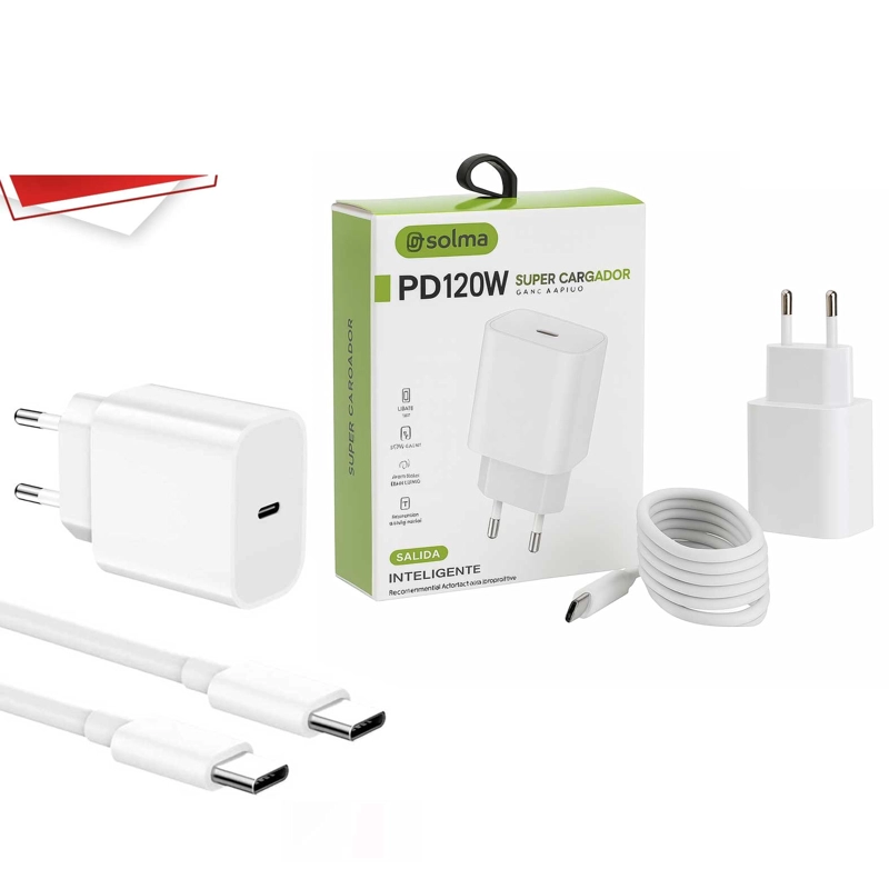 CARGADOR COMPLETO 120W USB-C 1207 - 1